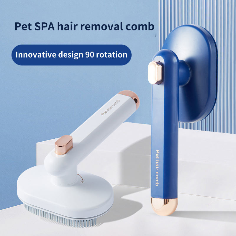 Pet Comb Cat Dog To Remove Floating Hair Pet Hair Brush Hair Removal Artifact Pet Grooming Brush Supplies Self Cleaning Comb Pet Products Secondary image