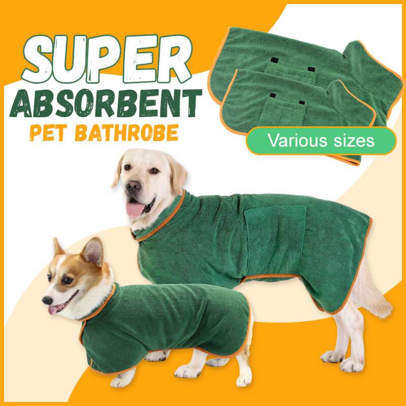Absorbent Pet Bathrobe With Waist-wrapped Microfiber Secondary image