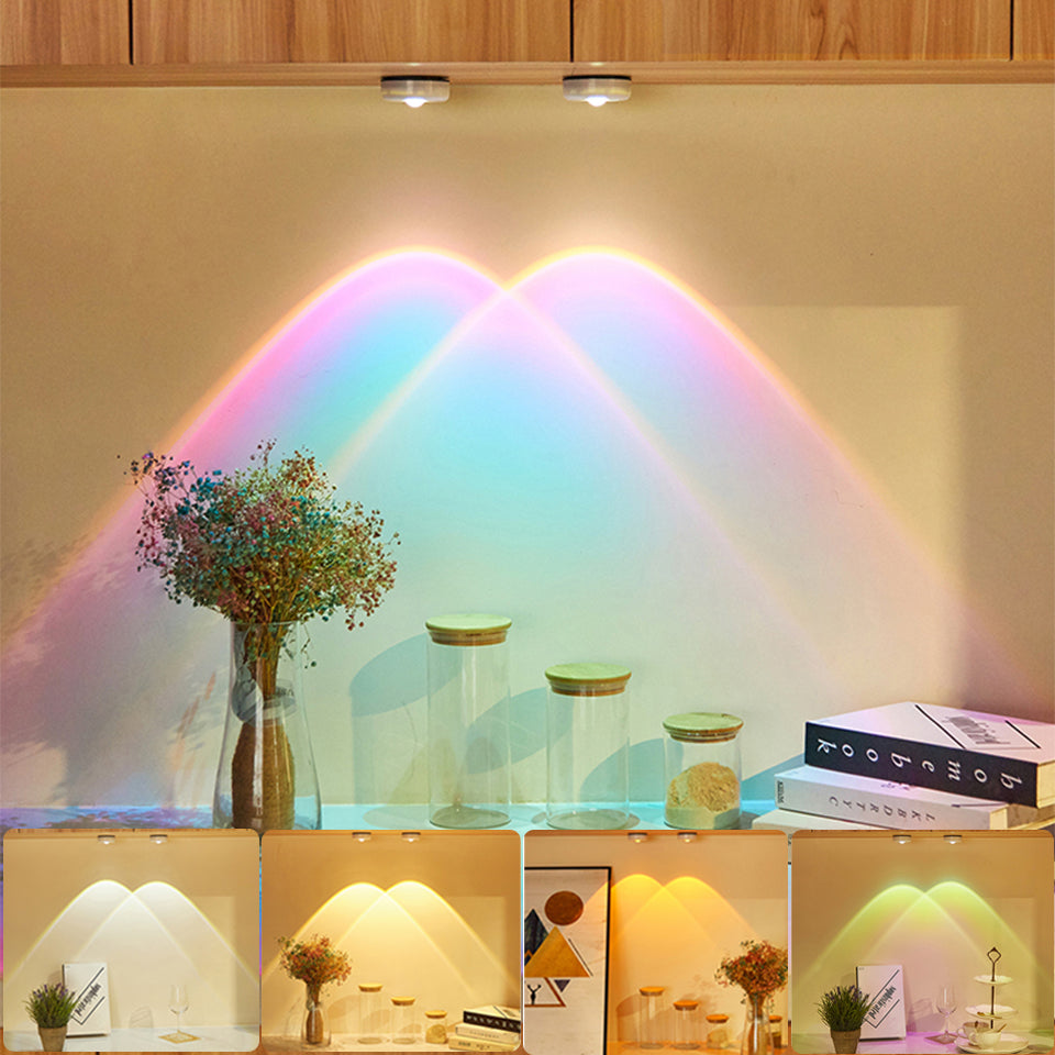 Led Lights Wireless Closet Kitchen Lights Under Furniture Battery Powered Sunset Nightlight Wall Lamp Bedroom Decoration Cabinet Main image