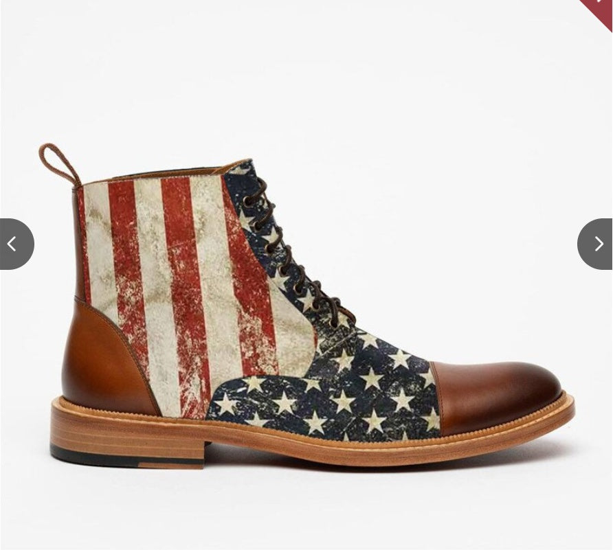 Flat Bottom Martin Boots British Style Retro Short Men's Boots Main image