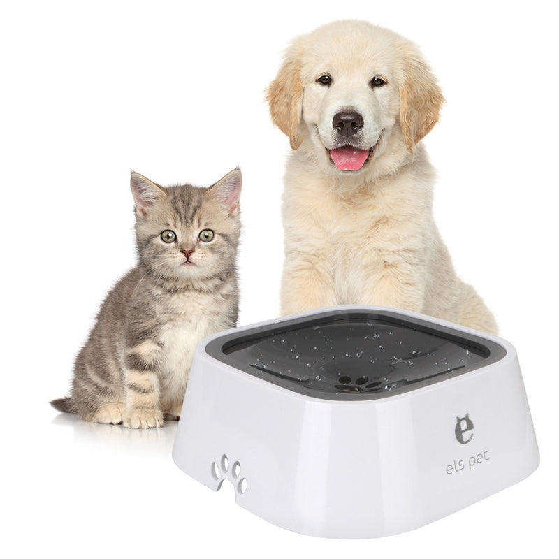 1.5L Cat Dog Water Bowl Carried Floating Bowl Anti-Overflow Slow Water Feeder Dispenser Pet Fountain ABS&PP Dog Supplies Main image