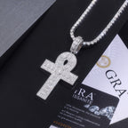 Set With Top-quality Moissanite, This Luxurious And Fashionable Light Luxury Trend Jewelry Necklace Pendant Is Made Of S925 Silver Electroplated With Platinum