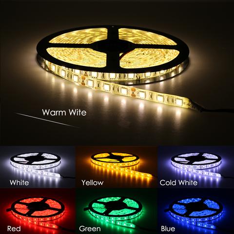 LED Light Strips Highlight 60 Light Beads Epoxy Waterproof Soft Strips Main image