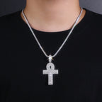 Set With Top-quality Moissanite, This Luxurious And Fashionable Light Luxury Trend Jewelry Necklace Pendant Is Made Of S925 Silver Electroplated With Platinum