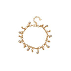 Minimalist Diamond Studded Tassel Bracelet