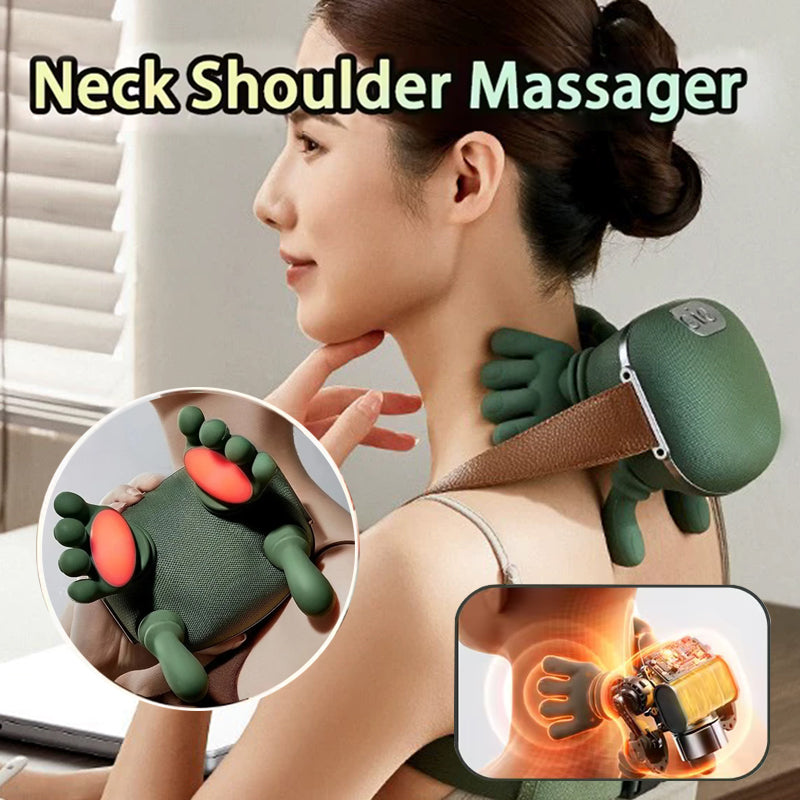 Electric Neck And Shoulder Muscle Massager Wireless Shoulder And Back Kneading Massage Shawl Neck Masajeador Relax Pain Relief Main image