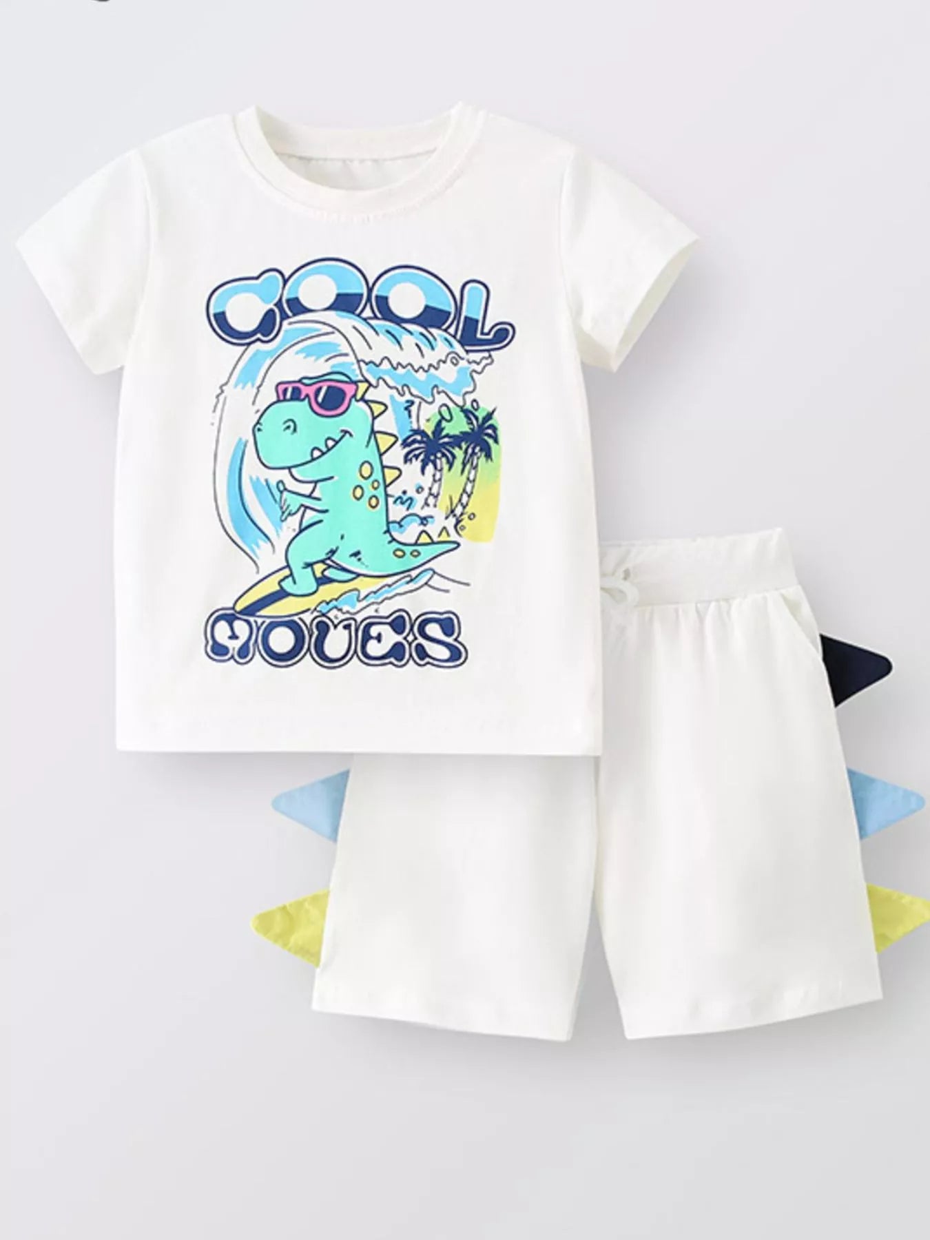 Children's Dinosaur Tee and Shorts Set Secondary image