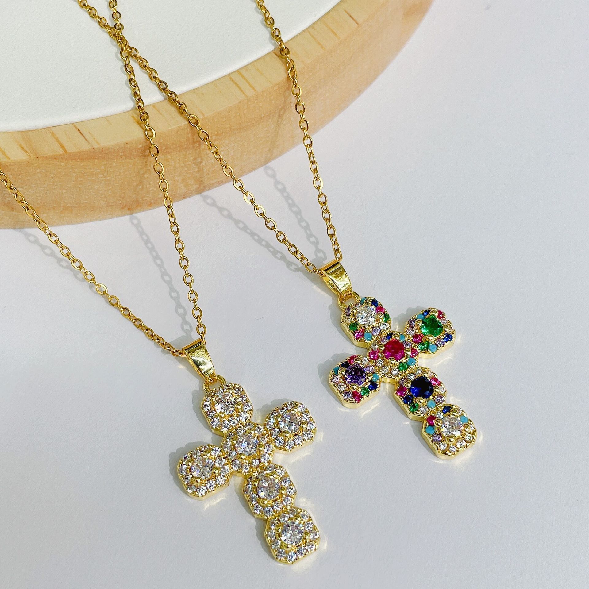 Punk Retro Hip-Hop Style Personalized Cross Necklace Pendant Main image