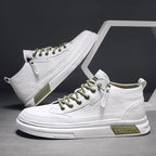 Men's High-top Soft Leather Casual Sneakers