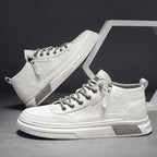 Men's High-top Soft Leather Casual Sneakers