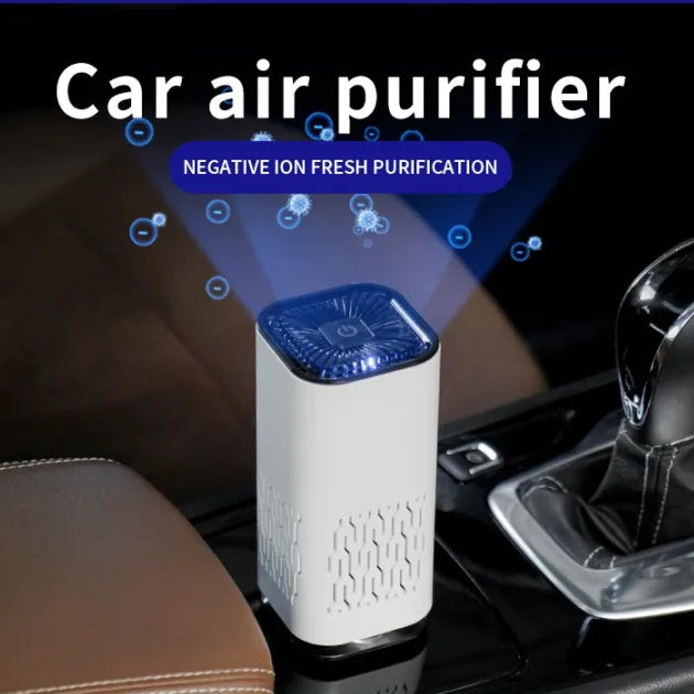 Car Air Purifier Portable Negative Ion Generator Remove Formaldehyde Dust Smoke Air Freshen Washer For Home Car Secondary image