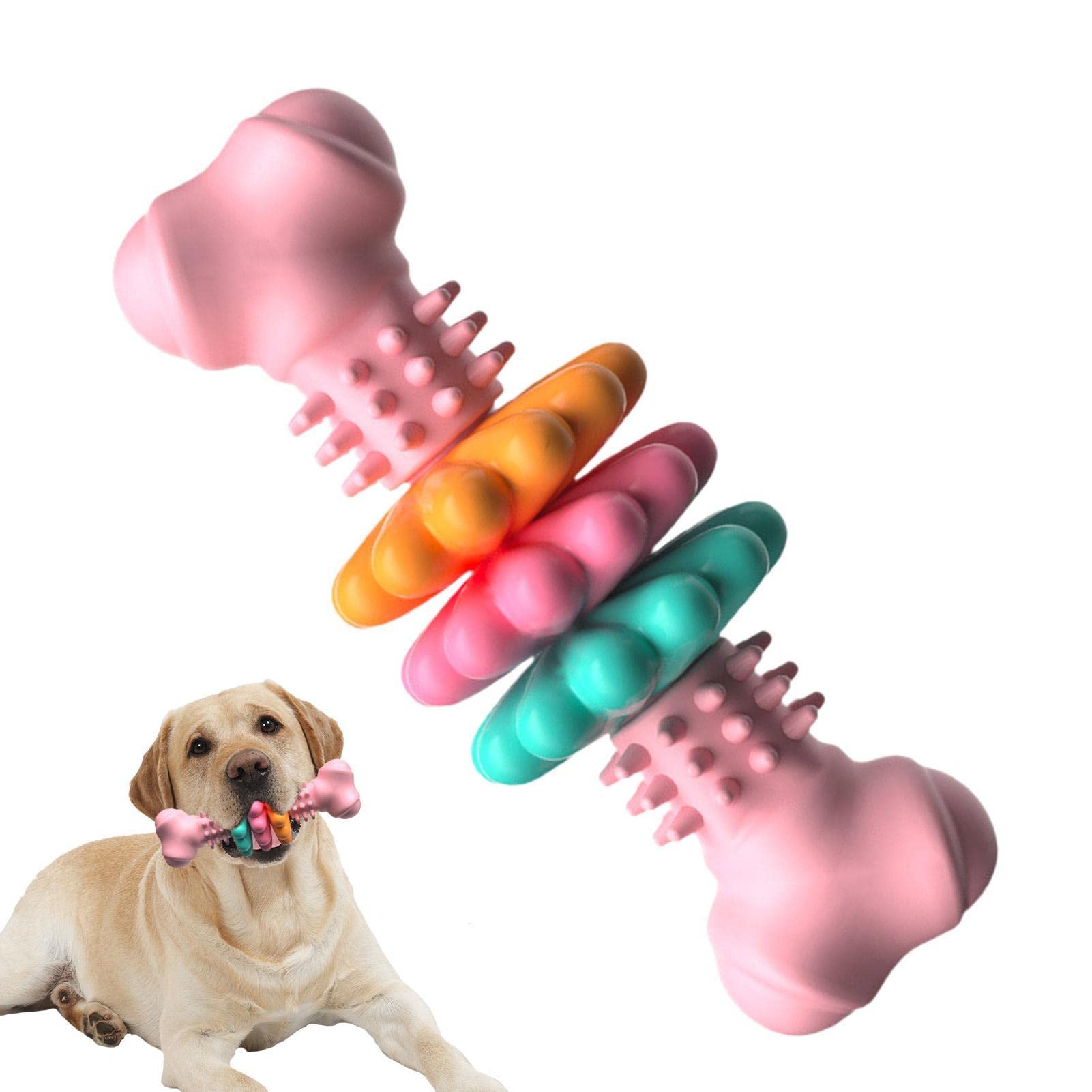 Dog Chew Toy Dog Bone Type  Dogs Teeth Cleaning Toys Indestructible TPR Bone Chewing Bite Resistant Teething Toys  Pet Products Secondary image