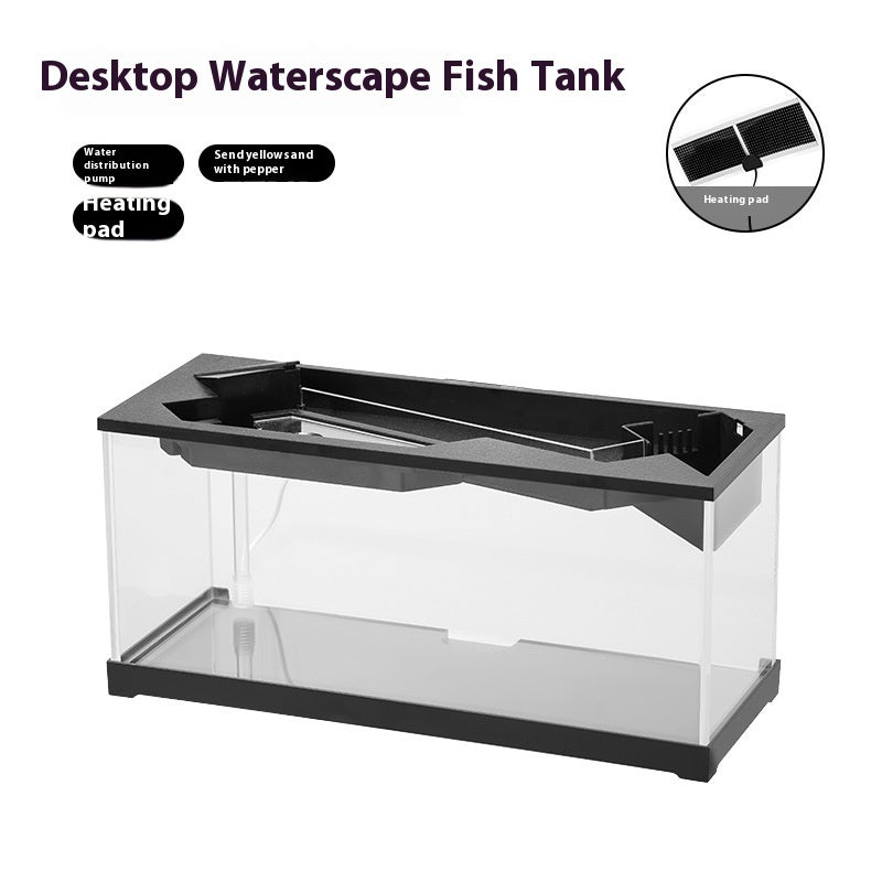 Acrylic Filter Circularly Heating Lighting Integrated Lazy Aquarium