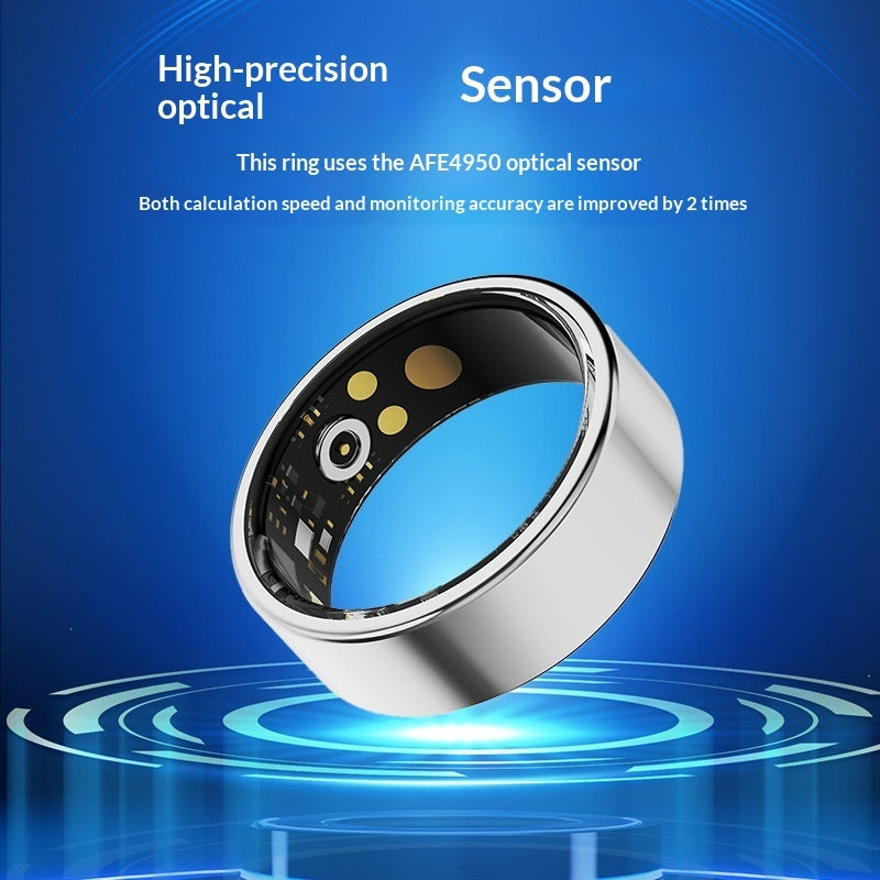 Smart Ring With Bluetooth For Blood Oxygen Heart Rate And Blood Pressure Health Monitoring Main image