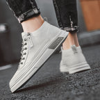 Men's High-top Soft Leather Casual Sneakers