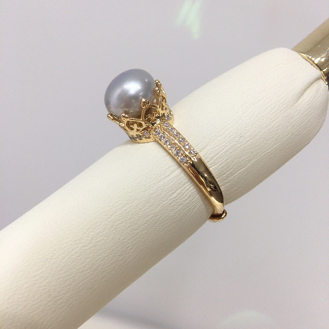 High-End Natural Freshwater Pearl Ring For Women