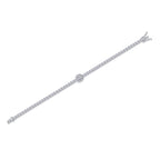 Set With Top-quality Moissanite, This Luxurious And Fashionable Light Luxury Jewelry Silver Bracelet Is Made Of S925 Silver Electroplated With Platinum