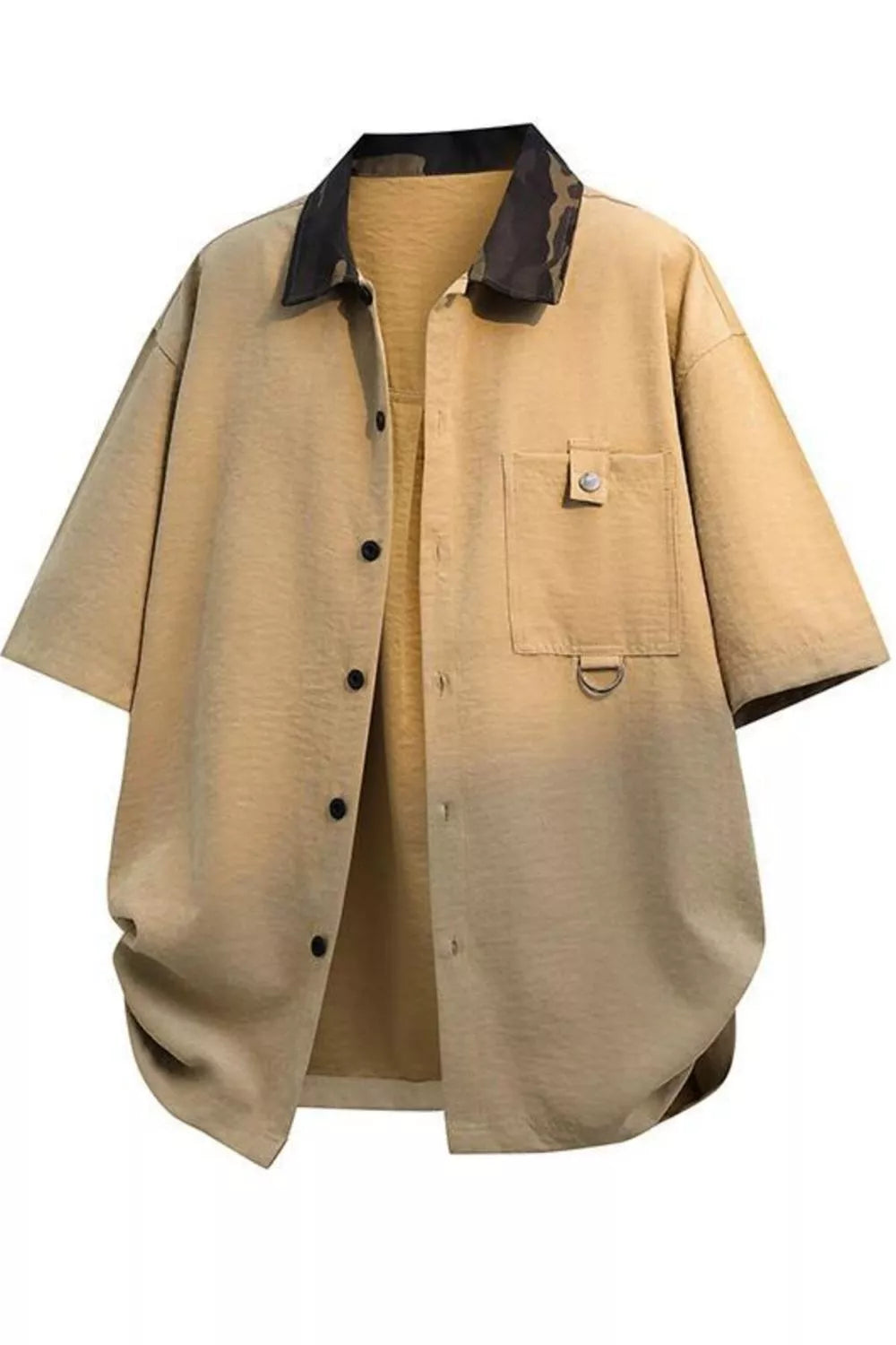 Men's Casual Short Sleeve Button-Down Shirt Secondary image