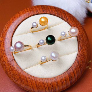 Freshwater Pearl Ring Featuring A Mix Of Large And Small Pearls In A Variety Of Colors Main image