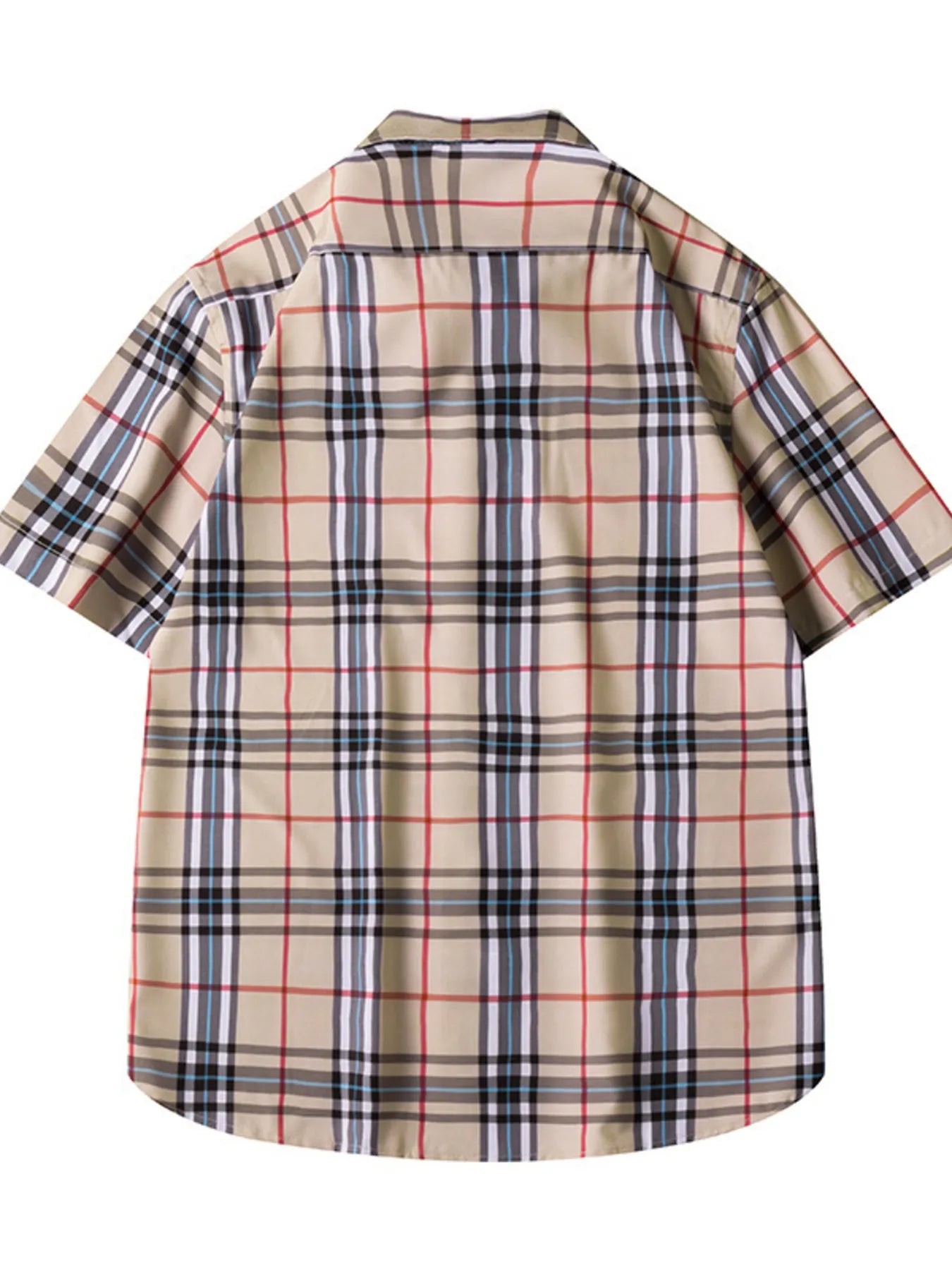 Men's Plus Size Classic Plaid Short Sleeve Shirt Secondary image