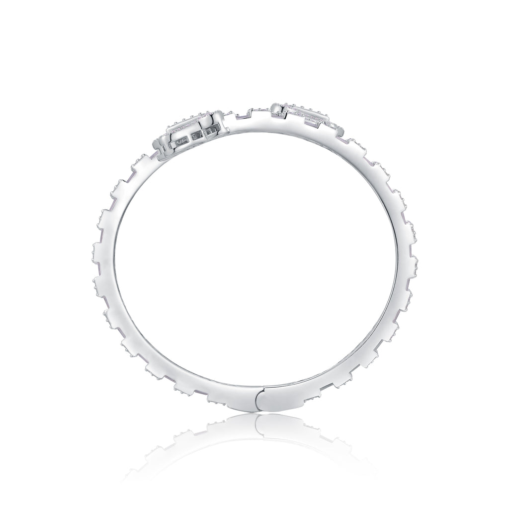 Jewelry Bracelet Featuring Top-quality Moissanite, Elegant And Fashionable, Luxurious And Trendy, Made Of S925 Silver With Electroplated Platinum.