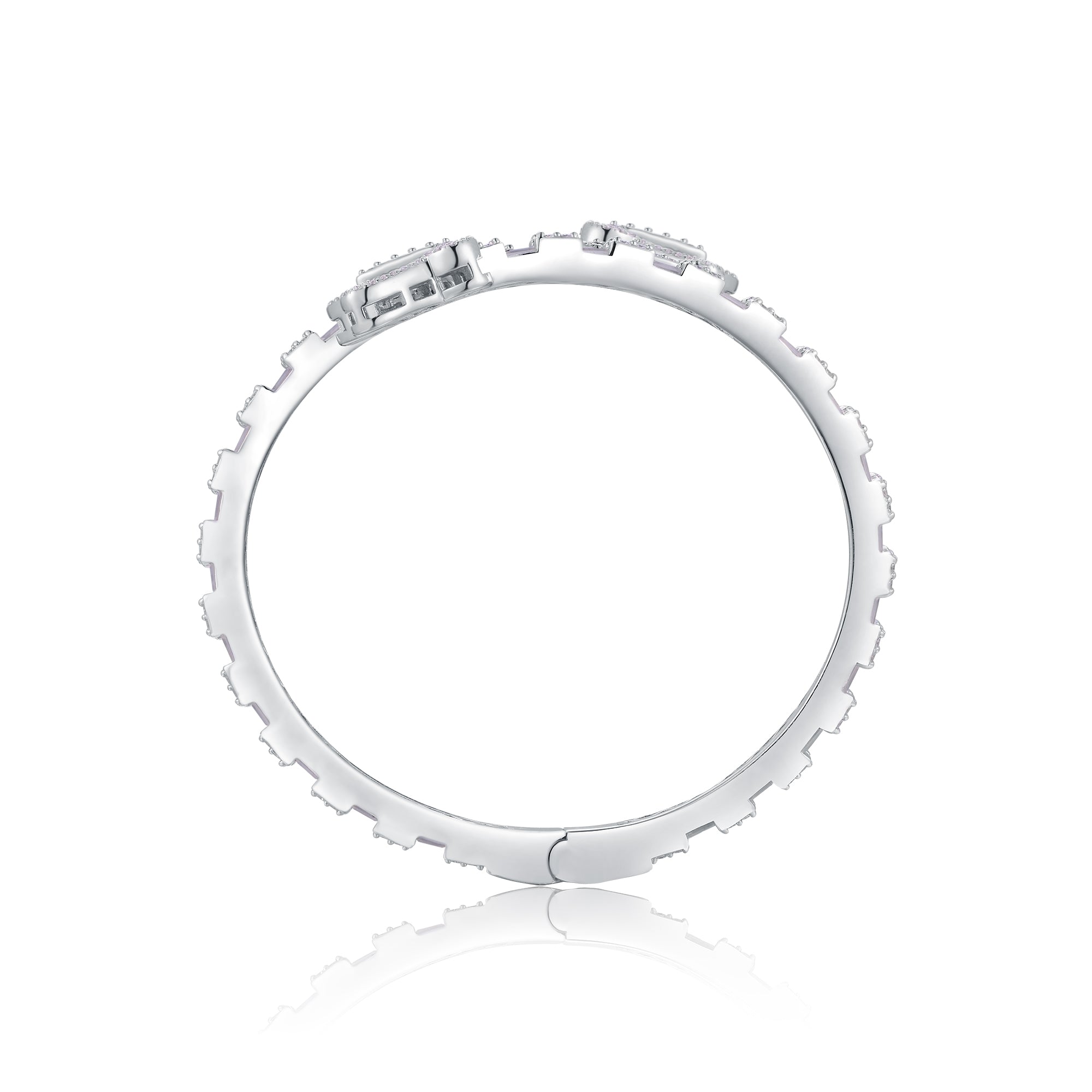 Jewelry Bracelet Featuring Top-quality Moissanite, Elegant And Fashionable, Luxurious And Trendy, Made Of S925 Silver With Electroplated Platinum.