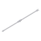 1-carat Luxury And Fashionable Light Luxury Trend Jewelry Silver Bracelet Set With Top-quality Moissanite, S925 Silver Electroplated Platinum