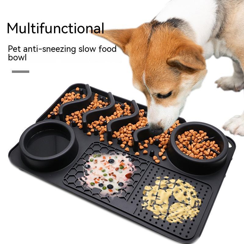Dog Silicone Licking Pad Pet Licking Mat Silicone Smelling Mat Multifunctional Food Bowl Pets Supplies Main image