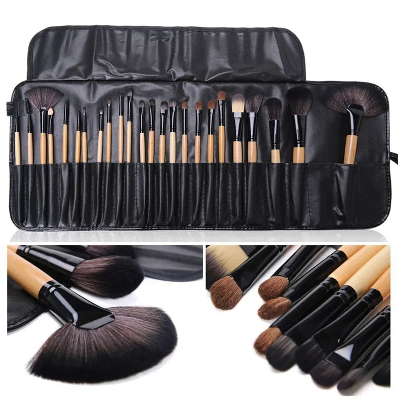 Gift Bag Of 24 Pcs Makeup Brush Sets Professional Cosmetics Brushes Eyebrow Powder Foundation Shadows Pinceaux Make Up Tools Main image