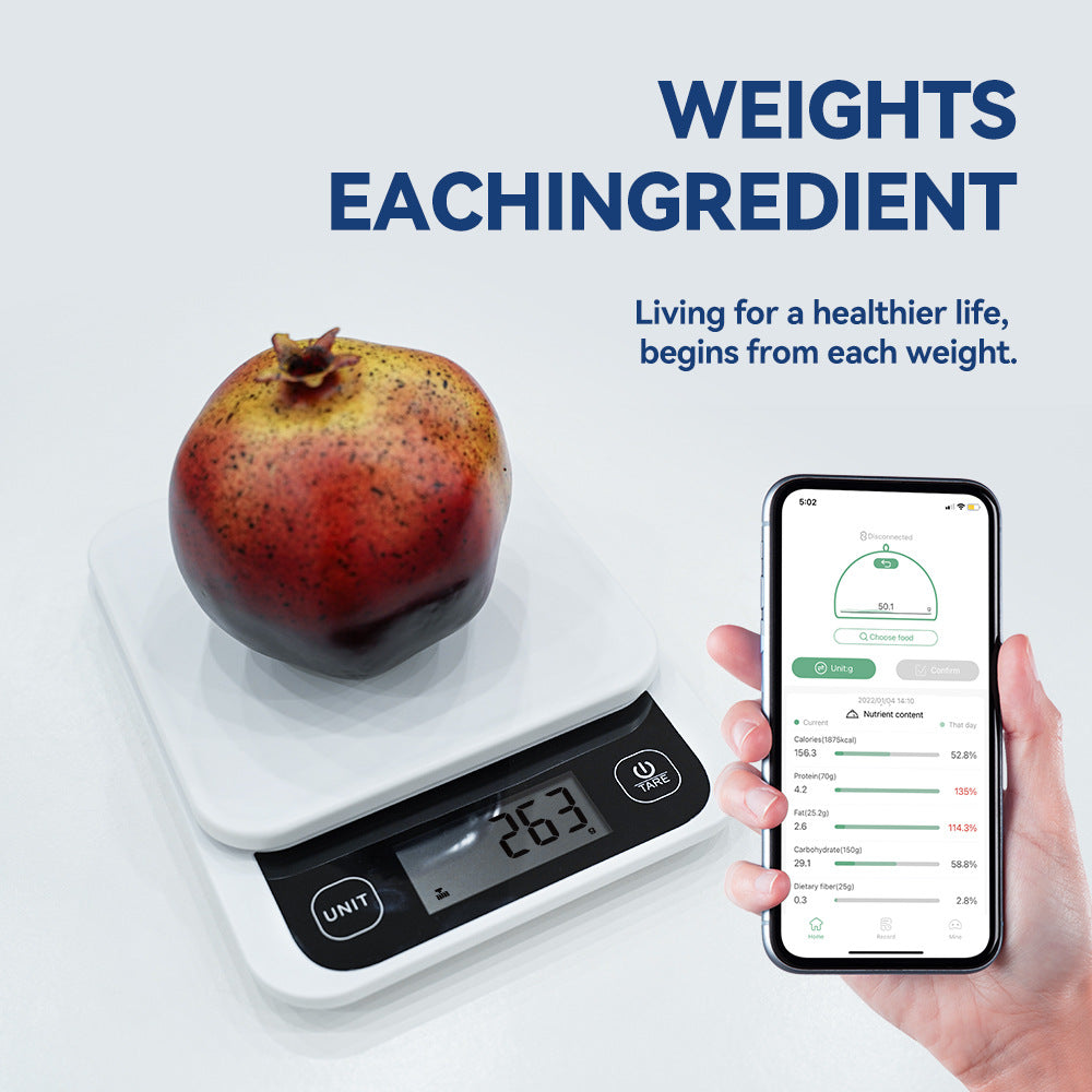 Smart Kitchen Scales Nutrition Scale Smart Food Calories Scale Cook Bake Digital Scale With Nutrition Calculator APP Secondary image
