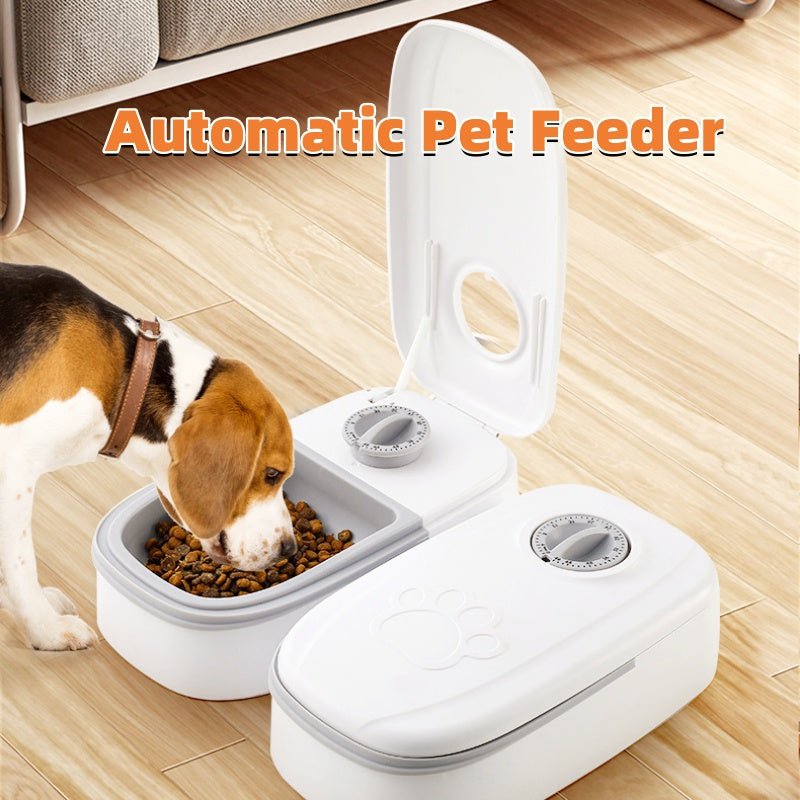 Automatic Pet Feeder Smart Food Dispenser For Cats Dogs Timer Stainless Steel Bowl Auto Dog Cat Pet Feeding Pets Supplies Main image