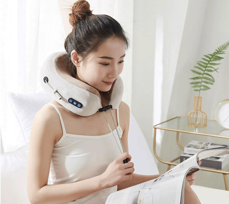 U Shaped Massage Pillow Neck Massage Device Electric Neck Massager Apparatus Shoulder Back Cervical Massager For Body Relaxation Main image