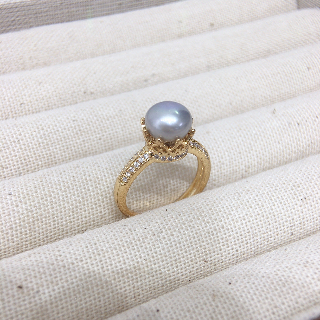 High-End Natural Freshwater Pearl Ring For Women