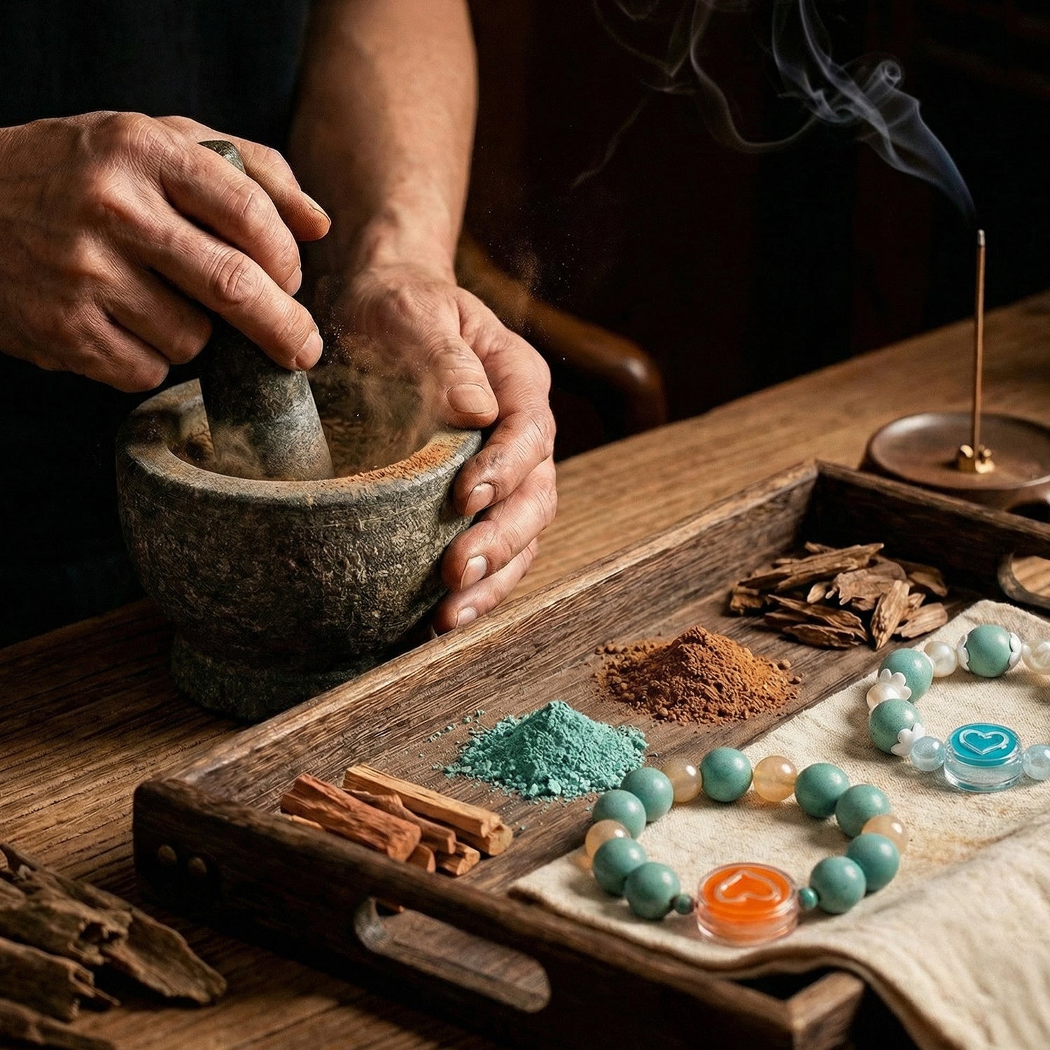 Traditional Chinese Medicine Jewelry Bead Bracelet