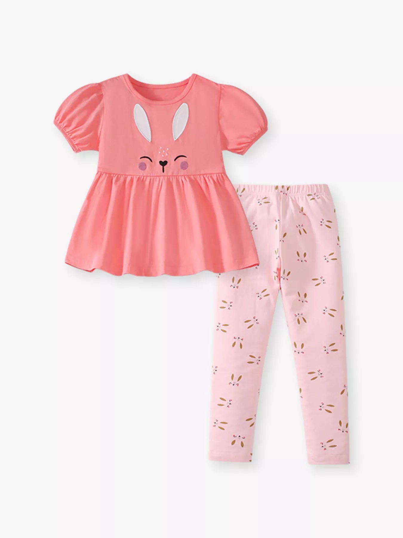 Children's Bunny Top and Leggings Set Secondary image