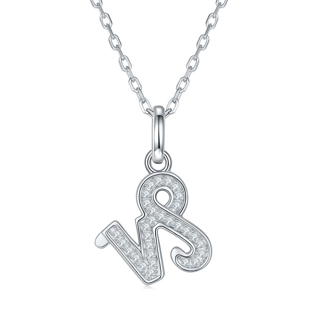 12 Zodiac Signs - Capricorn, Set With Top-quality Moissanite, Luxurious And Fashionable Light Luxury Trend Jewelry, Silver Necklace Pendant S925, Silver-plated Platinum