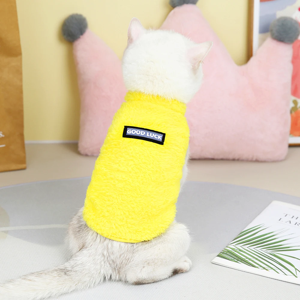 Soft Coral Fleece Pet Clothes Warm Dog Vest Coat Cute Puppy Sweater Cat Apparel For Chihuahua Yorkie Terrier Shih Tzu Pet Outfit Soft Coral Fleece Pet Clothes Warm Dog Vest Coat Cute Puppy Sweater Cat Apparel For Chihuahua Yorkie Terrier Shih Tzu Pet Outfit