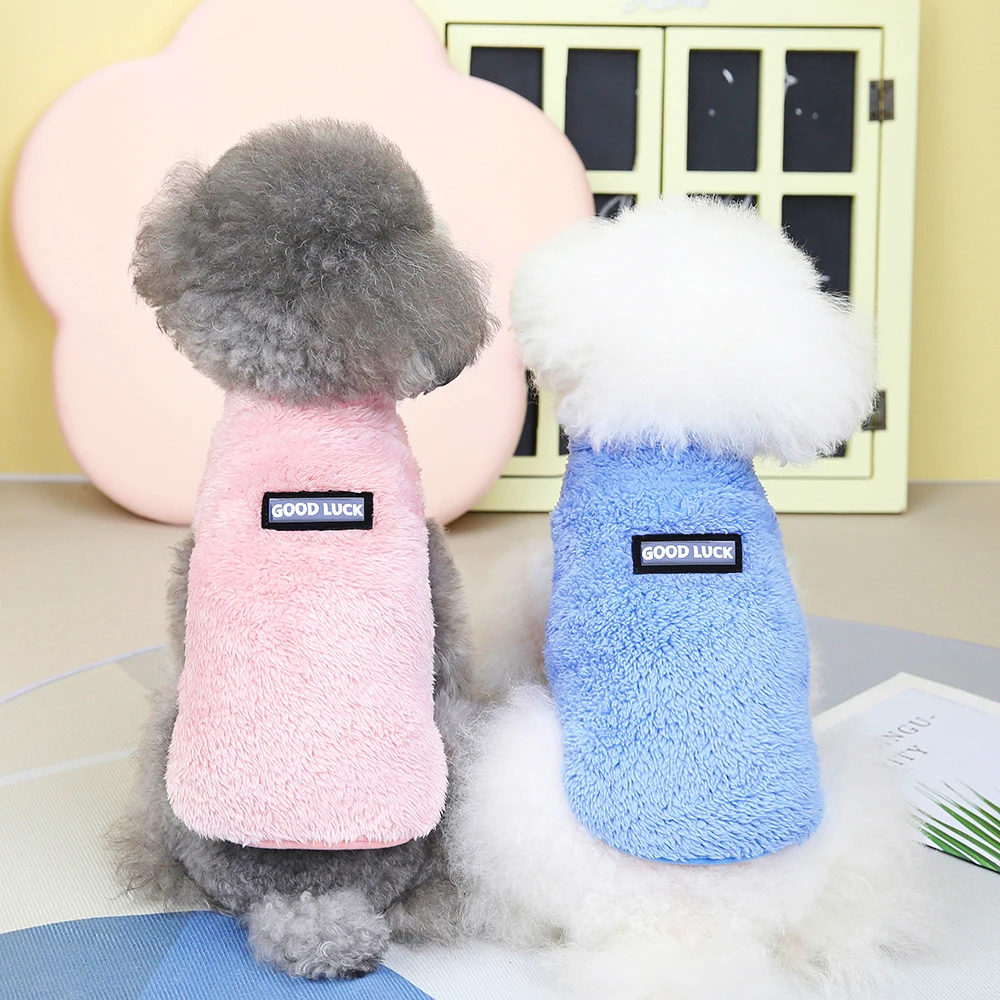 Soft Coral Fleece Pet Clothes Warm Dog Vest Coat Cute Puppy Sweater Cat Apparel For Chihuahua Yorkie Terrier Shih Tzu Pet Outfit Soft Coral Fleece Pet Clothes Warm Dog Vest Coat Cute Puppy Sweater Cat Apparel For Chihuahua Yorkie Terrier Shih Tzu Pet Outfit
