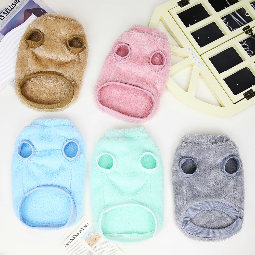 Soft Coral Fleece Pet Clothes Warm Dog Vest Coat Cute Puppy Sweater Cat Apparel For Chihuahua Yorkie Terrier Shih Tzu Pet Outfit Soft Coral Fleece Pet Clothes Warm Dog Vest Coat Cute Puppy Sweater Cat Apparel For Chihuahua Yorkie Terrier Shih Tzu Pet Outfit