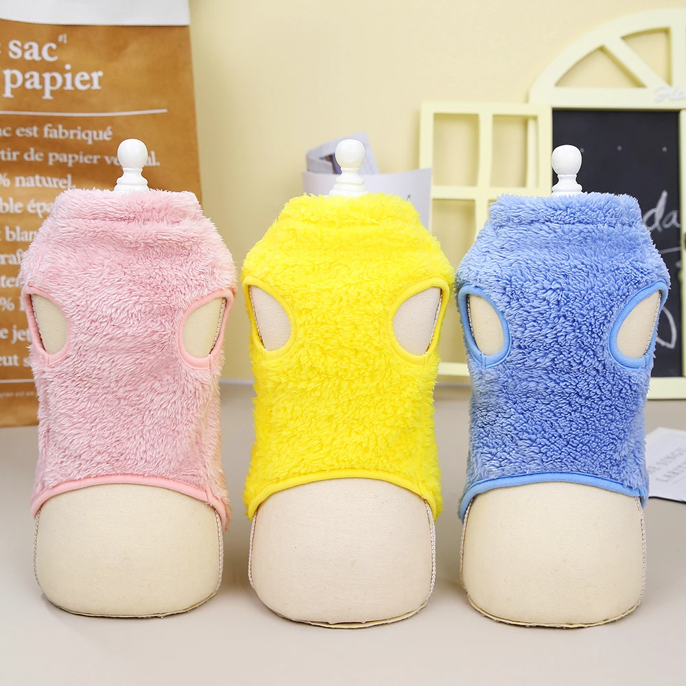 Soft Coral Fleece Pet Clothes Warm Dog Vest Coat Cute Puppy Sweater Cat Apparel For Chihuahua Yorkie Terrier Shih Tzu Pet Outfit Soft Coral Fleece Pet Clothes Warm Dog Vest Coat Cute Puppy Sweater Cat Apparel For Chihuahua Yorkie Terrier Shih Tzu Pet Outfit