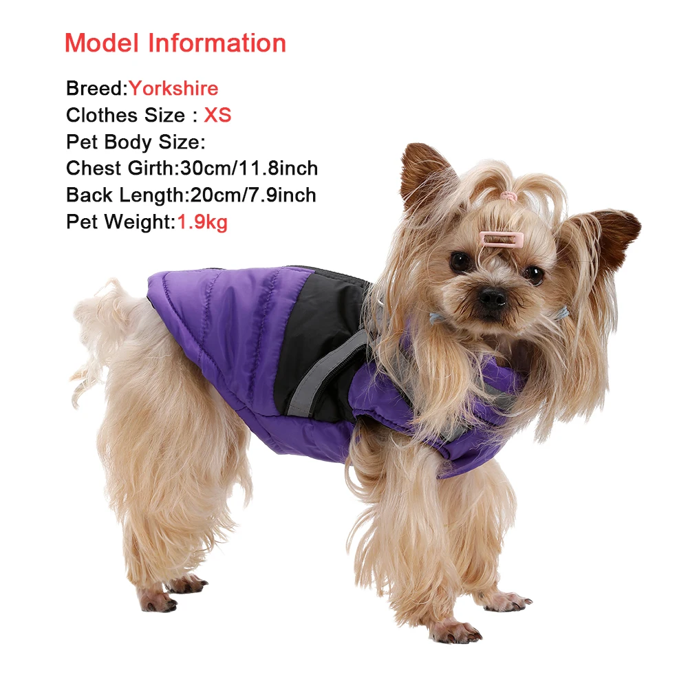 Dog Jacket Winter Waterproof Pet Clothes With Harness For Small Medium Dogs Cats Puppy Coat Reflective French Bulldog Apparel Dog Jacket Winter Waterproof Pet Clothes With Harness For Small Medium Dogs Cats Puppy Coat Reflective French Bulldog Apparel