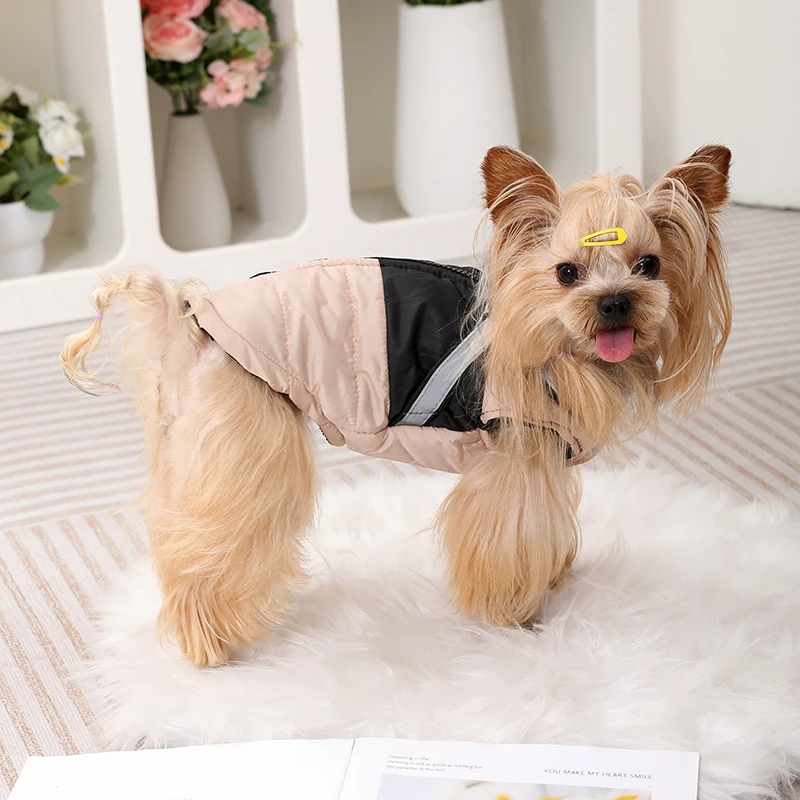 Dog Jacket Winter Waterproof Pet Clothes With Harness For Small Medium Dogs Cats Puppy Coat Reflective French Bulldog Apparel Dog Jacket Winter Waterproof Pet Clothes With Harness For Small Medium Dogs Cats Puppy Coat Reflective French Bulldog Apparel