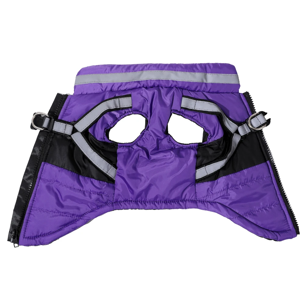 Dog Jacket Winter Waterproof Pet Clothes With Harness For Small Medium Dogs Cats Puppy Coat Reflective French Bulldog Apparel Dog Jacket Winter Waterproof Pet Clothes With Harness For Small Medium Dogs Cats Puppy Coat Reflective French Bulldog Apparel