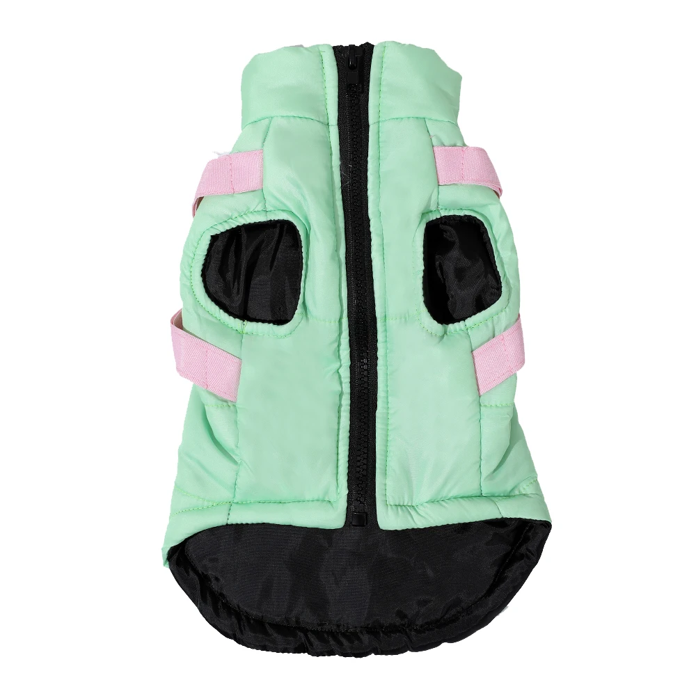 Puppy Clothes with Harness Winter Warm Dog Jacket for Small Medium Dogs Cats Apparel Chihuahua French Bulldog Pug Pet Costume