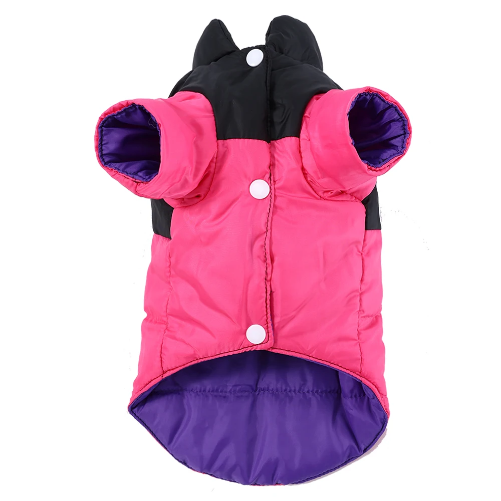 Pet Dog Jacket Coat For Small Medium Dogs Cats Winter Warm Puppy Clothing with Leash Hole Kitten Outfits Chihuahua Pug Apparel