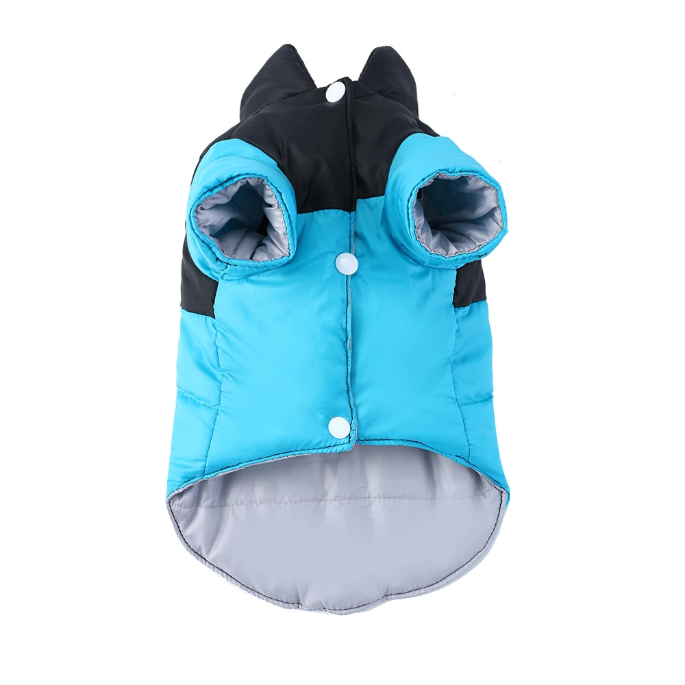 Pet Dog Jacket Coat For Small Medium Dogs Cats Winter Warm Puppy Clothing with Leash Hole Kitten Outfits Chihuahua Pug Apparel