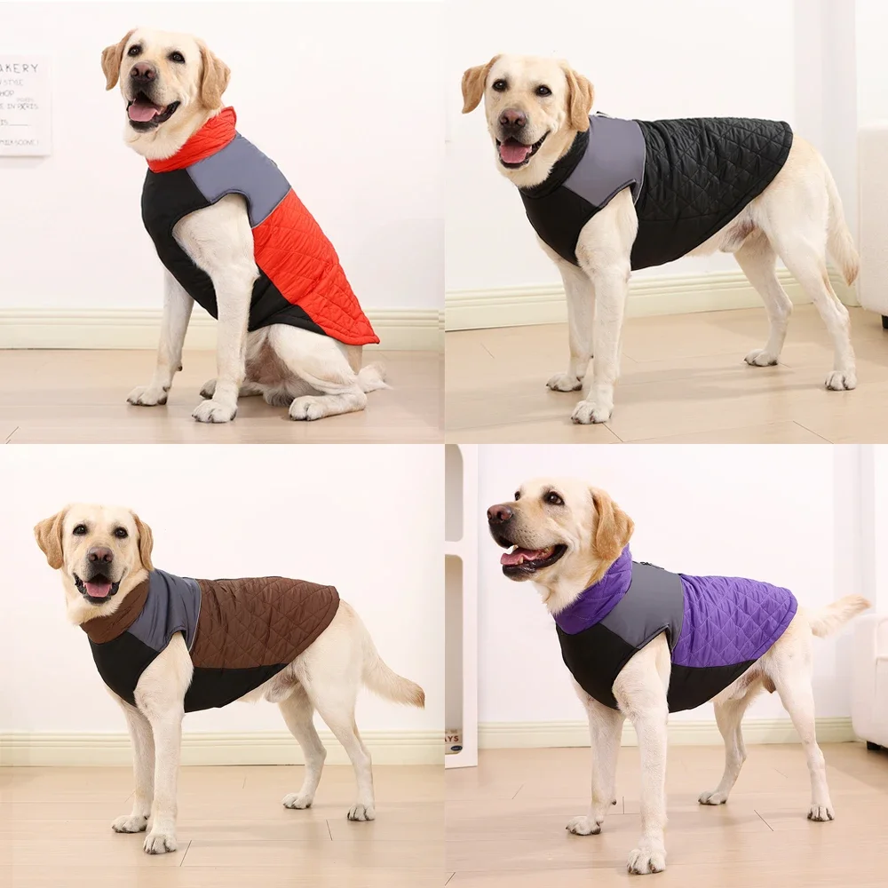 Winter Dog Clothes For Big Dogs Waterproof Pet Jacket Coat With D-ring Windproof Reflective German Shepherd Apparel Costumes