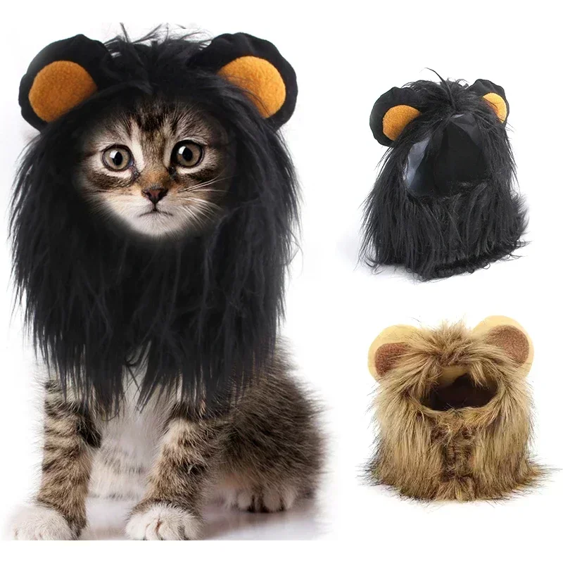 Cat Puppy Lion Wig Costume Party Decoration Halloween Christmas