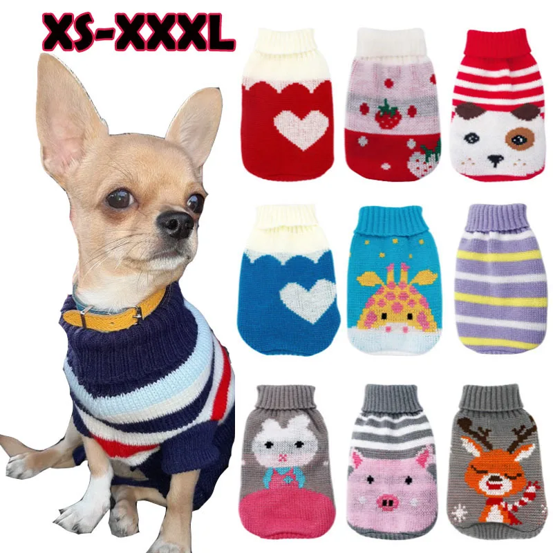 Pet Clothes Dog Sweater Cat Costume For Small Dogs Christmas