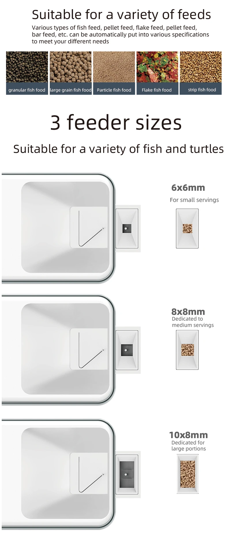 100ML Large Capacity Fish Feeder Mobilephone APP Control WiFi Intelligent Timing Automatic Feeder Aquarium Goldfish Feeder